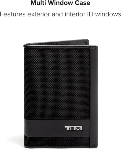 Vista 8 de Tumi 01192274 ALPHA SLG - Tarjetero con ventana múltiple, producto oficial original, negro, talla única