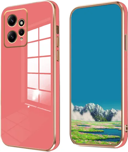 Vista 8 de Compatible con Redmi Note 12 4G Funda Silicona Rosa, Chapado para Xiaomi Redmi Note 12 4G Funda de teléfono a prueba de golpes Funda delgada y suave
