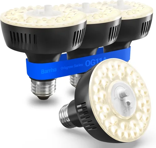 Vista 17 de Barrina Orbgrow OG11A - Bombillas de cultivo para plantas de interior, atenuación y sincronización integradas, 4000K 11W (equivalente a 100 W)
