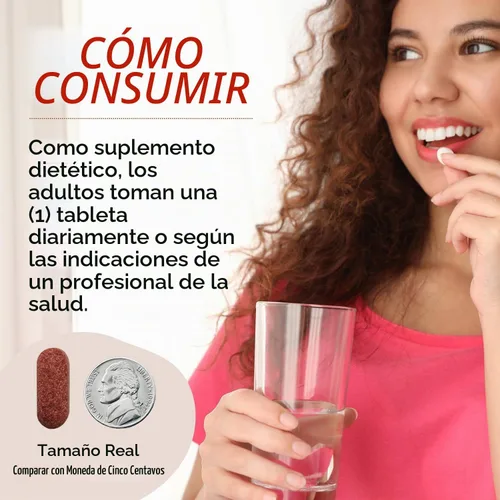 Vista 3 de Best Naturals Arroz de levadura roja 1200 mg 60 comprimidos (sin citrinina)