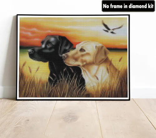 Vista 2 de VAIIEYO Kits de arte de diamantes para perros adultos, pintura de diamante, cachorro de animal, pintura por números para mascotas, taladro completo
