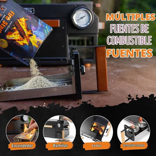 Vista 4 de Horno InstaFire Ember (compacto, fuera de la red, camping, emergencia)