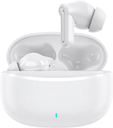 Vista 7 de Auriculares Bluetooth inalámbricos, estéreo de alta fidelidad de 30 horas de reproducción, IPX7 impermeables con micrófono con cancelación de ruido
