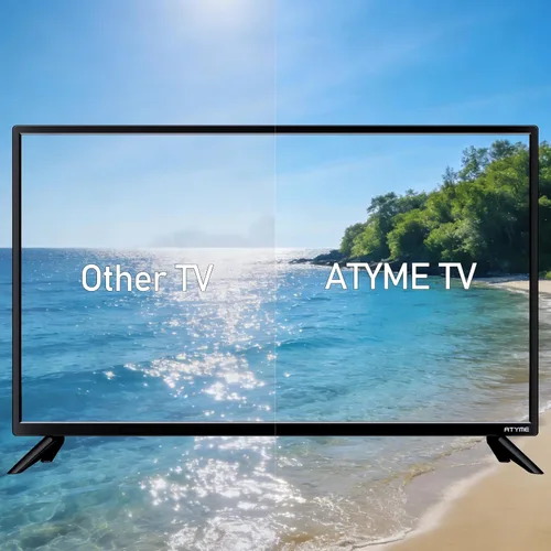 Vista 6 de ATYME Televisor Monitor LED HD de 720p a 60Hz de 24 pulgadas clase, Pantalla Plana, Televisión No Inteligente, Clase de 24", 60Hz, LED HDTV con 1