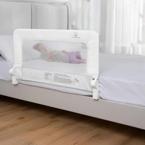Vista 15 de ComfyBumpy Paquete de 1 riel de cama para niños pequeños de 35.5" L x 19.5" A Rieles de cama para niños pequeños para cama individual, matrimonial