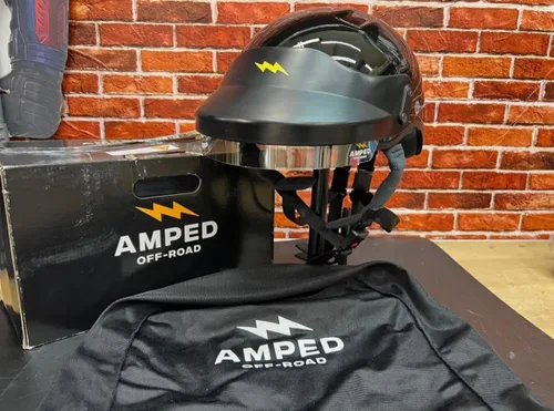 Vista 2 de AMPED Off-Road DOT Certified UTV Open Face Helmet - Lightweight Composite Open Face Helmet for Off-Road Adventures