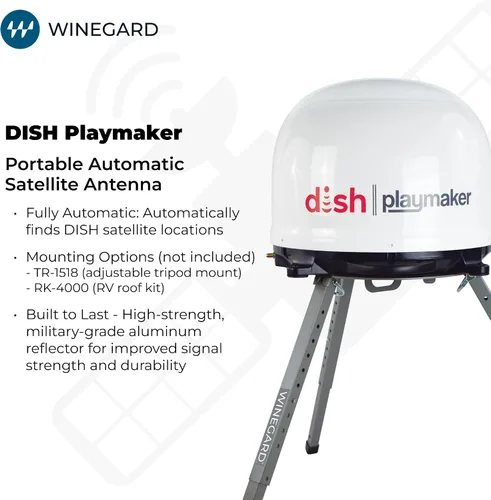 Vista 3 de Winegard Company., Antenna Only, Blanco