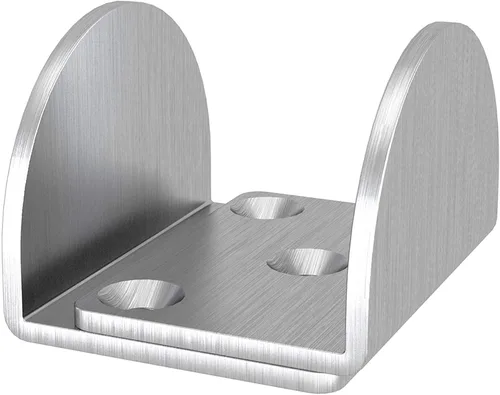 Vista 11 de JUBEST Guía de piso negro mate para montaje en pared, herrajes para puertas corredizas de granero de hasta 1-3/8 pulgadas de ancho y 1-1/4 pulgadas
