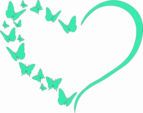 Vista 11 de Calcomanía de vinilo troquelado para ventana, diseño de mariposas y corazones, para automóvil, camión (negro mate)