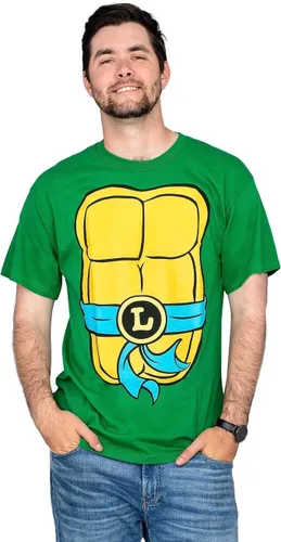 Vista 3 de Teenage Mutant Ninja Turtles, playera con antifaz de las Tortugas Ninja para hombre.