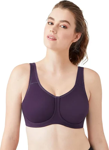 Vista 24 de Wacoal Sujetador deportivo Simone Sport sin forro de cobertura completa con aros para mujer, 855170 Arena