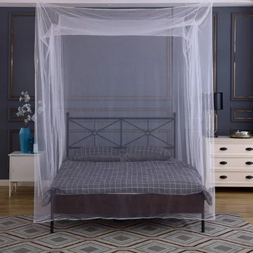 Vista 6 de Tebery Toldo de cama para cama tamaño King, red de pantalla extra grande con bolsa de transporte, kit de 2 aberturas para colgar