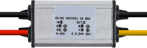 Vista 2 de Convertidor de voltaje de 8 V, 22 V a 3 V, 15 V CC, resistente al agua, CC reductor, regulador de voltaje, 3 A, convertidor de fuente