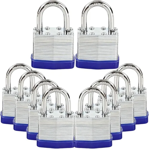 Vista 13 de SEPOX Trinity Candados con igual llave para exteriores, cuerpo de acero laminado reforzado de alta resistencia de 1-9/16 pulgadas 1.575 pulgadas