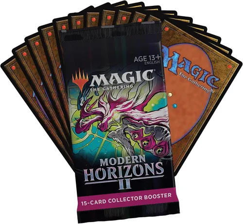 Vista 4 de Magic: The Gathering Modern Horizons 2 - Caja de refuerzo para coleccionista, 12 paquetes (180 cartas mágicas)