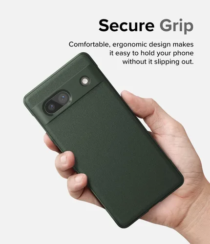 Vista 6 de Ringke Onyx - Funda compatible con Google Pixel 7a [verde oscuro] + cristal de lente de cámara compatible con Google Pixle 7a