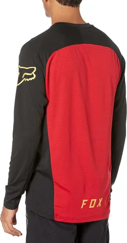 Vista 2 de Fox Racing Camiseta estándar Defend de manga larga para hombre chili talla 2X