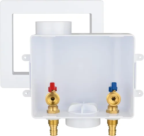 Vista 10 de Caja de salida para máquina de hielo con pararrayos de martillo de agua de acero inoxidable, entrada de sudor de 1/2 pulgada (MIP) y conexión