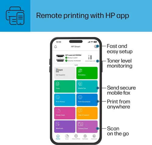 Vista 8 de HP Impresora Color LaserJet Enterprise 6701dn, mejor para negocios, (58M42A)