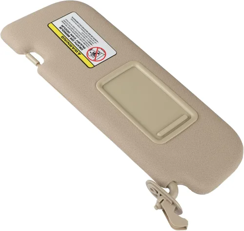 Vista 8 de SCITOO - Conjunto de visera solar para conductor lado izquierdo color beige para Hyundai Elantra sin quemacocos para modelos 2011, 2012, 2013, 2014