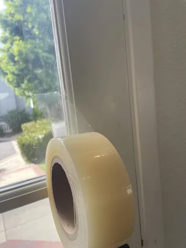Vista 9 de Cinta protectora de superficie adhesiva, rollo de película extraíble sin residuos, protección de la cubierta para madera, plástico, cuero, muebles