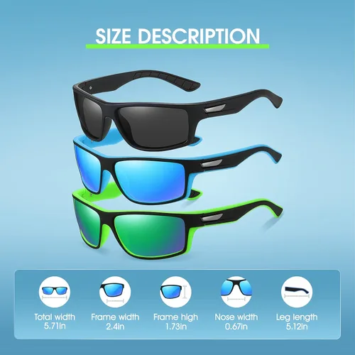 Vista 3 de Duduma Polarized Sports Sunglasses for Baseball Cycling Fishing Golf Men Women Sun Glasses Superlight FrameTr639