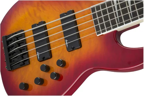 Vista 6 de Jackson JS Series Concert Bass de 5 cuerdas JS3VQ, Cherry Burst, Diapasón de amaranto