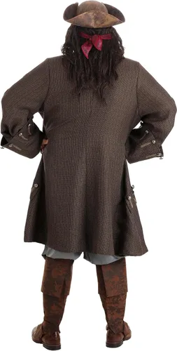 Vista 7 de Disfraz de pirata de Jack Sparrow para adultos, talla grande