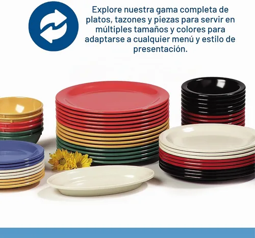 Vista 5 de Carlisle FoodService Products - Tazón reutilizable de plástico Kingline, tazón de frutas con borde para hogar y restaurante, de melamina, 4.75 Rojo