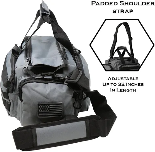 Vista 3 de Exos Tactical Range Bag - Medium Size Range Bag for Shooting - Gun Case for Handguns, Ammo Storage, Tactical Backpack, Molle Webbing, Free Subdued