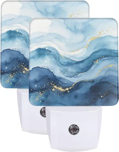 Vista 9 de Calabazas con girasoles de arce LED enchufable luz nocturna 2 unidades, luces nocturnas con sensor automático, juego de 2 para dormitorio, baño