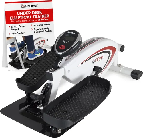 Vista 11 de FitDesk Under Desk Bike Exercise Machine, Compact Magnetic Pedal Exerciser, Mini Elliptical, Quiet Seated Cardio Trainer for Home Office Workouts