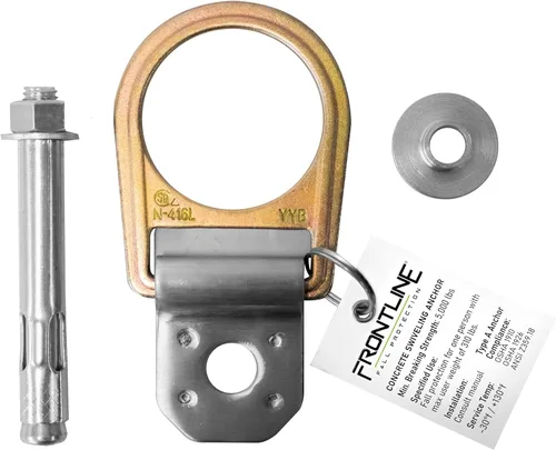 Vista 2 de Frontline Fall Protection Anclaje giratorio de hormigón COB01SW El anclaje gira 360 grados y gira 180 grados Fácil y rápido de instalar Cumple