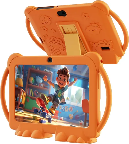 Vista 9 de PEICHENG Tableta para Niños de 7 Pulgadas Android 12.0 para Niños Pequeños, 4GB RAM 32GB ROM Bluetooth Pantalla IPS Control Parental Cámara Dual Azul