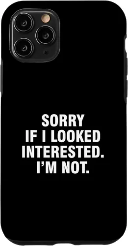 Vista 28 de Funda para iPhone 14 Pro Max Sorry If I Looked Interested I'm Not