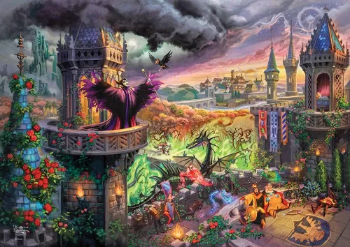 Vista 44 de MIGHTYPRINT Disney – La Bella Durmiente – Princesa Aurora y el Príncipe Felipe – Arte de pared duradero de 24 x 17 pulgadas – No hecho de papel