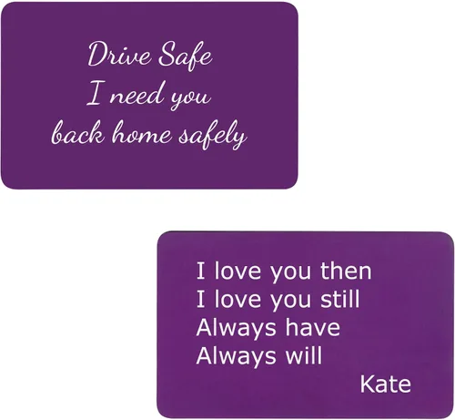 Vista 55 de Tarjeta personalizada con foto y/o texto grabado cartera Love Insert Card