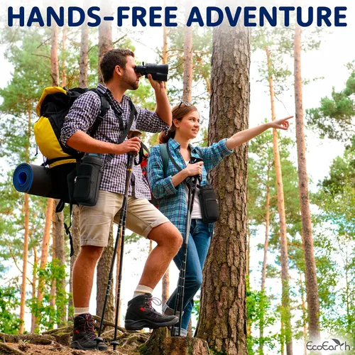 Vista 8 de EcoEarth - Water Bottle Holder with Strap - Water Bottle Carrier Bag for Hiking - Crossbody Hydration Pouch with Phone Holder