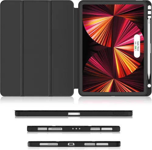 Vista 3 de Soke Funda para iPad Pro 11 (M2) 2022/2021/2020 con soporte para lápices