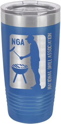 Vista 15 de OnlyGifts - Vaso con pajita para asar a la parrilla con grabado láser (20.1 fl oz)