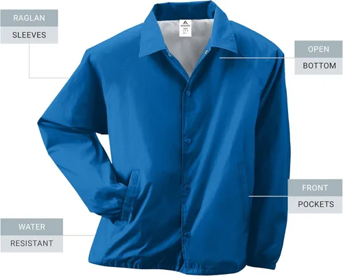 Vista 44 de Augusta Sportswear Chaqueta de entrenador de nailon para hombre/forrada