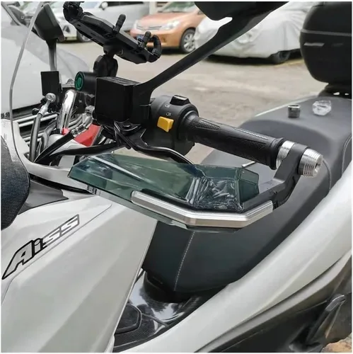 Vista 5 de Motorbike Handlebar HandGuards for FZ8 FZ8N FZ 8 Motorcycle Handguard Shield Hand Guard Protector Windshield Handguards
