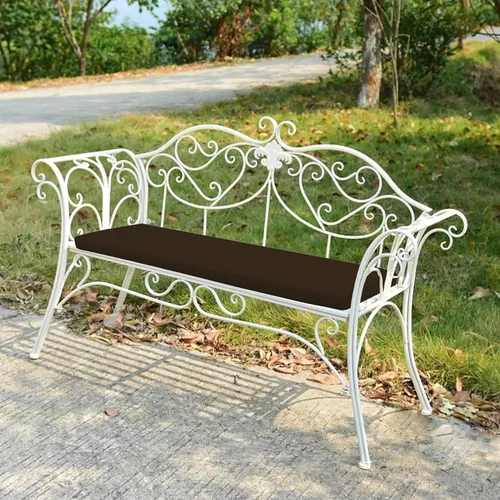 Vista 13 de Cojín impermeable para silla de banco para interior y exterior, cojín de asiento para jardín largo