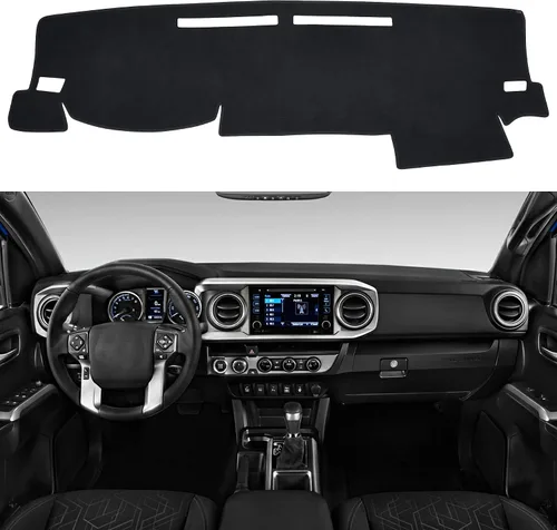 Vista 29 de SPEEDWOW Cubierta Alfombrilla para Tablero de Instrumentos Tapete Alfombra Compatible para Toyota Camry 2002-2006 Alfombrilla para Tablero Cubiertas