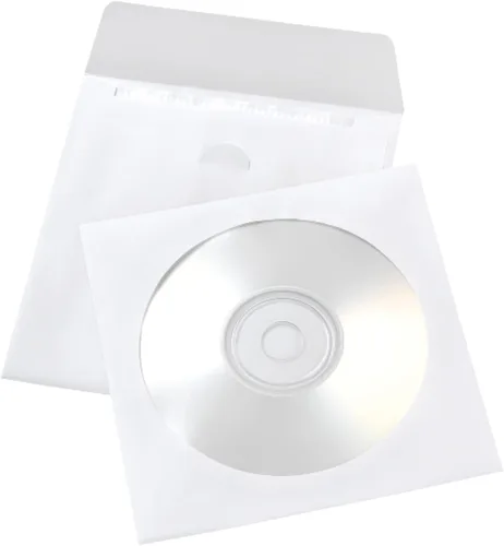 Vista 4 de Office Depot Sobres de CD/DVD, 5 pulgadas x 5 pulgadas, 24 libras, paquete de 50, 77850