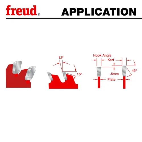 Vista 9 de Freud LM75R010: hoja de rasgado de línea de pegamento de kerf delgado industrial de 10", carburo