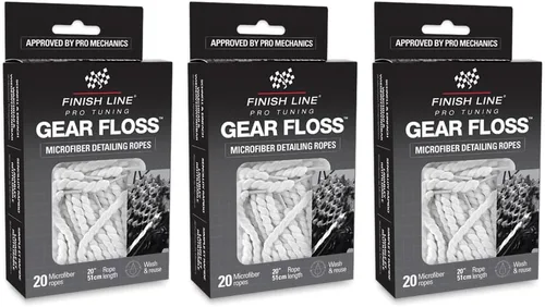 Vista 9 de Finish Line Gear Floss - Cuerda de limpieza de microfibra (paquete de 20 cuerdas de microfibra)