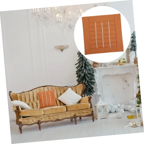 Vista 5 de Funda de almohada de cuerda de cuero, funda de almohada de piel sintética, almohadas decorativas para coche, fundas de almohada de granja, cojines