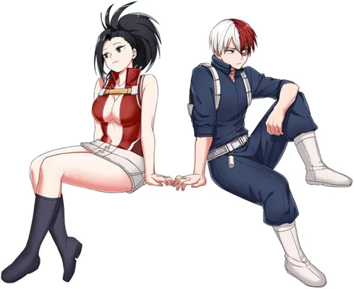Vista 4 de NIXU Disfraz de anime YAOYOROZU MOMO Cosplay Uniforme