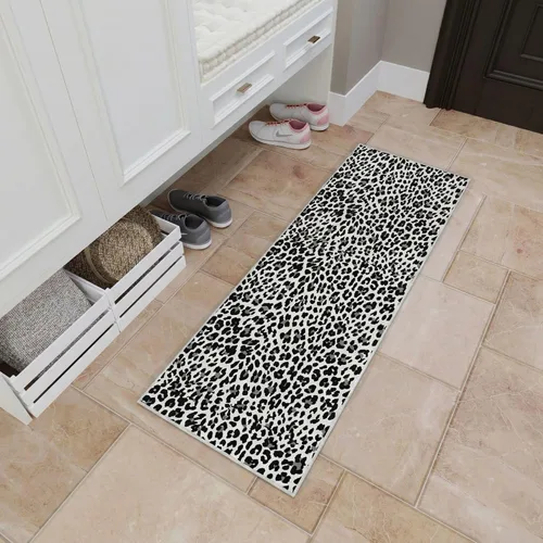Vista 9 de Ottomanson Leopard Kitchen Rugs - Washable Runner Rug, Non Slip Entryway Rug, Durable Kitchen Mats for Floor - Stylish and Functional Home Decor